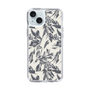 Slim Protection Case［ LAGUNAMOON - BotanicalJacquard - White×Black ］