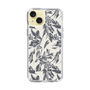 Slim Protection Case［ LAGUNAMOON - BotanicalJacquard - White×Black ］