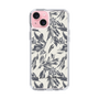 Slim Protection Case［ LAGUNAMOON - BotanicalJacquard - White×Black ］