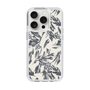 Slim Protection Case［ LAGUNAMOON - BotanicalJacquard - White×Black ］