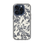Slim Protection Case［ LAGUNAMOON - BotanicalJacquard - White×Black ］