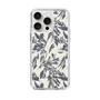 Slim Protection Case［ LAGUNAMOON - BotanicalJacquard - White×Black ］