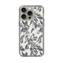 Slim Protection Case［ LAGUNAMOON - BotanicalJacquard - White×Black ］