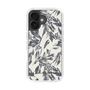 Slim Protection Case［ LAGUNAMOON - BotanicalJacquard - White×Black ］