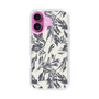 Slim Protection Case［ LAGUNAMOON - BotanicalJacquard - White×Black ］
