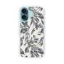 Slim Protection Case［ LAGUNAMOON - BotanicalJacquard - White×Black ］