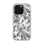 Slim Protection Case［ LAGUNAMOON - BotanicalJacquard - White×Black ］