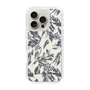 Slim Protection Case［ LAGUNAMOON - BotanicalJacquard - White×Black ］