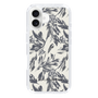 Slim Protection Case［ LAGUNAMOON - BotanicalJacquard - White×Black ］