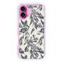Slim Protection Case［ LAGUNAMOON - BotanicalJacquard - White×Black ］