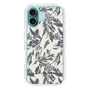 Slim Protection Case［ LAGUNAMOON - BotanicalJacquard - White×Black ］