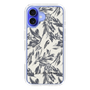 Slim Protection Case［ LAGUNAMOON - BotanicalJacquard - White×Black ］