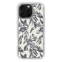Slim Protection Case［ LAGUNAMOON - BotanicalJacquard - White×Black ］