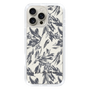 Slim Protection Case［ LAGUNAMOON - BotanicalJacquard - White×Black ］