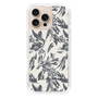 Slim Protection Case［ LAGUNAMOON - BotanicalJacquard - White×Black ］