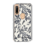 Slim Protection Case［ LAGUNAMOON - BotanicalJacquard - White×Black ］