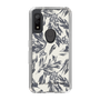 Slim Protection Case［ LAGUNAMOON - BotanicalJacquard - White×Black ］