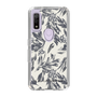 Slim Protection Case［ LAGUNAMOON - BotanicalJacquard - White×Black ］