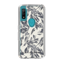 Slim Protection Case［ LAGUNAMOON - BotanicalJacquard - White×Black ］