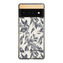 Slim Protection Case［ LAGUNAMOON - BotanicalJacquard - White×Black ］