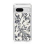 Slim Protection Case［ LAGUNAMOON - BotanicalJacquard - White×Black ］