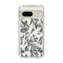 Slim Protection Case［ LAGUNAMOON - BotanicalJacquard - White×Black ］