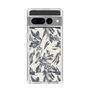 Slim Protection Case［ LAGUNAMOON - BotanicalJacquard - White×Black ］
