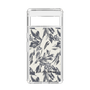 Slim Protection Case［ LAGUNAMOON - BotanicalJacquard - White×Black ］