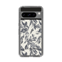 Slim Protection Case［ LAGUNAMOON - BotanicalJacquard - White×Black ］