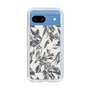 Slim Protection Case［ LAGUNAMOON - BotanicalJacquard - White×Black ］