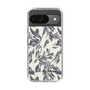 Slim Protection Case［ LAGUNAMOON - BotanicalJacquard - White×Black ］