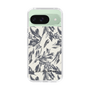 Slim Protection Case［ LAGUNAMOON - BotanicalJacquard - White×Black ］