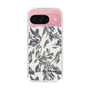 Slim Protection Case［ LAGUNAMOON - BotanicalJacquard - White×Black ］