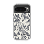 Slim Protection Case［ LAGUNAMOON - BotanicalJacquard - White×Black ］
