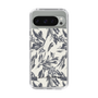 Slim Protection Case［ LAGUNAMOON - BotanicalJacquard - White×Black ］