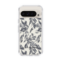 Slim Protection Case［ LAGUNAMOON - BotanicalJacquard - White×Black ］