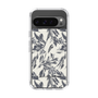 Slim Protection Case［ LAGUNAMOON - BotanicalJacquard - White×Black ］