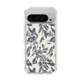 Slim Protection Case［ LAGUNAMOON - BotanicalJacquard - White×Black ］