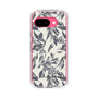 Slim Protection Case［ LAGUNAMOON - BotanicalJacquard - White×Black ］