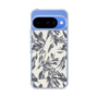 Slim Protection Case［ LAGUNAMOON - BotanicalJacquard - White×Black ］