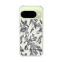 Slim Protection Case［ LAGUNAMOON - BotanicalJacquard - White×Black ］