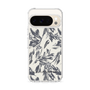 Slim Protection Case［ LAGUNAMOON - BotanicalJacquard - White×Black ］