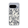 Slim Protection Case［ LAGUNAMOON - BotanicalJacquard - White×Black ］