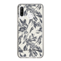 Slim Protection Case［ LAGUNAMOON - BotanicalJacquard - White×Black ］