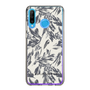 Slim Protection Case［ LAGUNAMOON - BotanicalJacquard - White×Black ］