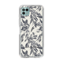 Slim Protection Case［ LAGUNAMOON - BotanicalJacquard - White×Black ］