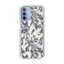 Slim Protection Case［ LAGUNAMOON - BotanicalJacquard - White×Black ］