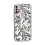 Slim Protection Case［ LAGUNAMOON - BotanicalJacquard - White×Black ］