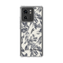 Slim Protection Case［ LAGUNAMOON - BotanicalJacquard - White×Black ］
