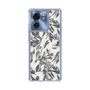 Slim Protection Case［ LAGUNAMOON - BotanicalJacquard - White×Black ］